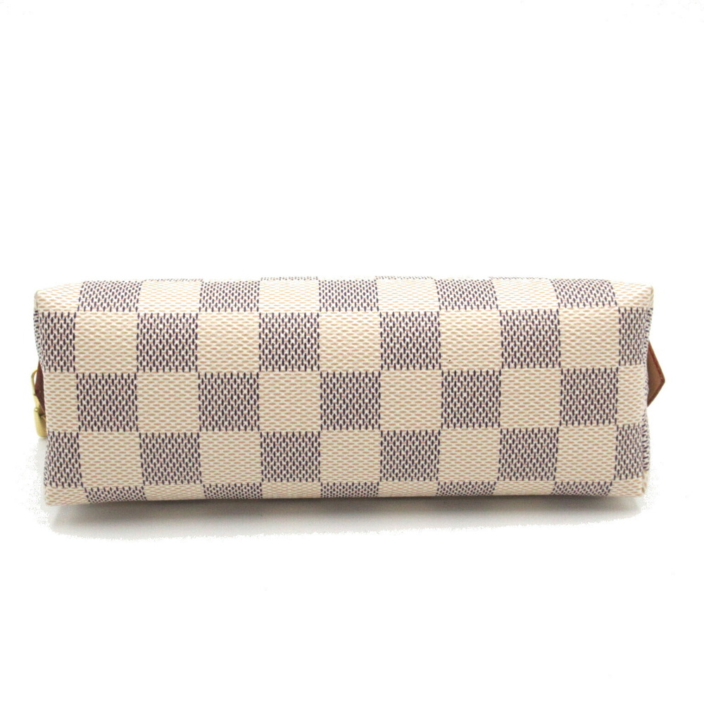 LOUIS VUITTON Pochette Cosmetic Pouch Bag Azur White - Picture 4 of 9